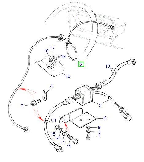 Cable speedometer lower lhd - ALLMAKES