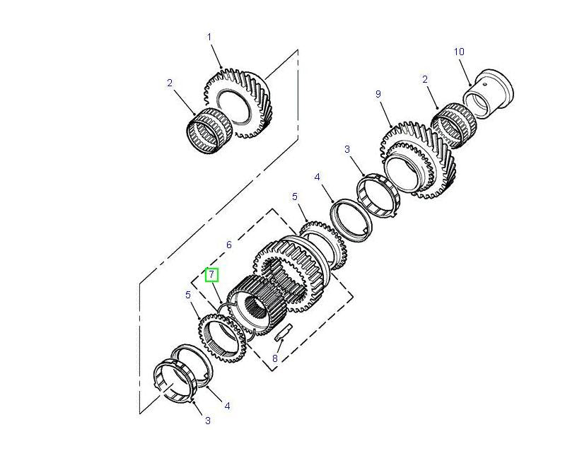 Bague de ressort - Transmission R380 - PR2 ALLMAKES