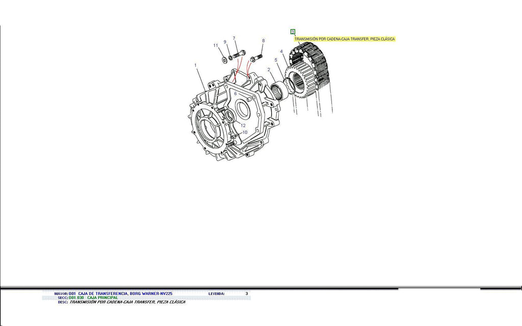 Cadena transfer 37 eslabones - PR2 ALLMAKES