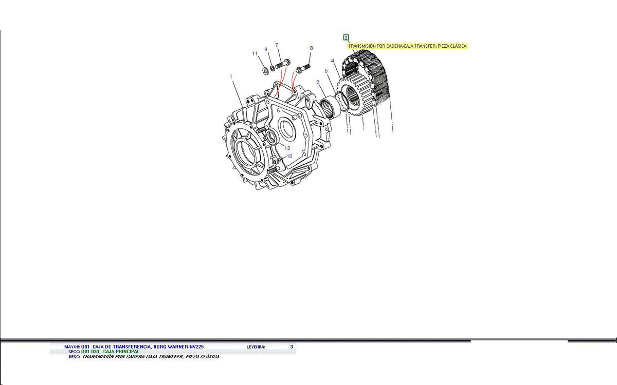 Chain drive transfer box - PR2 ALLMAKES