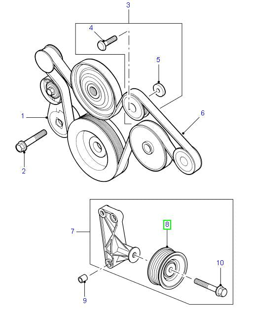 Pulley - Aux. Drive - EUROSPARE