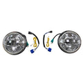 Pareja Faros Delanteros LED 7" - Fondo Plata - AG PARTS