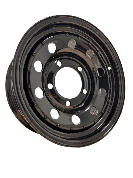 Roue Modulable Noir Brillant - 10 Trous - 7x16 ET08 - AG PARTS