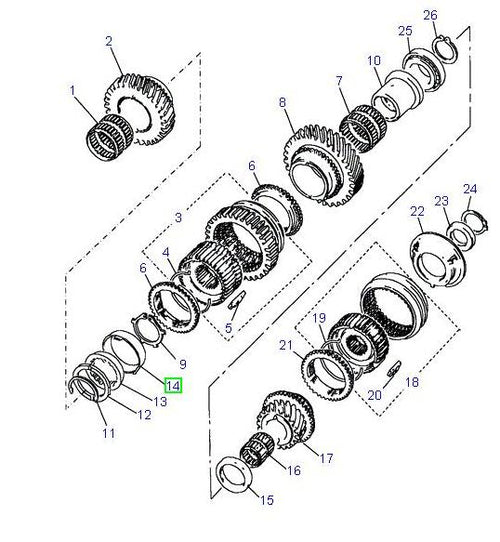 Synchro ring mainshaft - ALLMAKES
