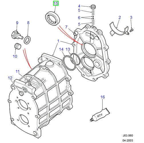Roulement - boîte de vitesses R380 - TIMKEN