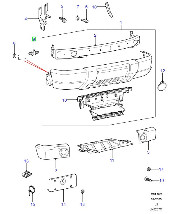 Pare-chocs silencieux - ORIGINAL LAND ROVER