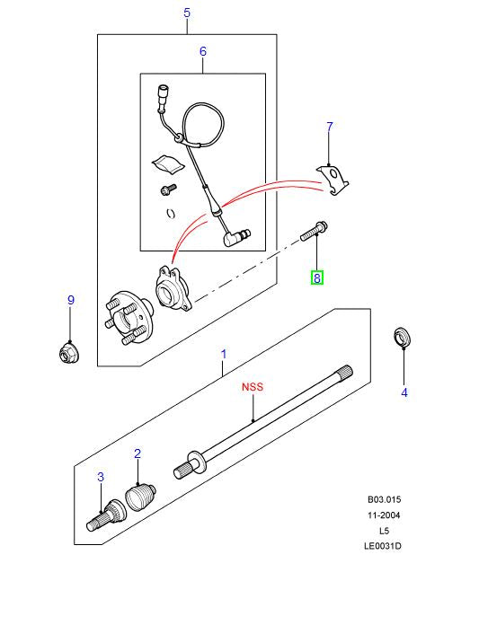 Boulon à tête plate Essieu avant - M12 X 85 - PR2 ALLMAKES