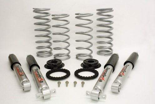 Kit Conversión Muelles + 2" (+5cm) - Incluye Pareja de Muelles Delanteros y Traseros y Amortiguadores All Terrain Altura estándar - Carga Alta - TERRAFIRMA