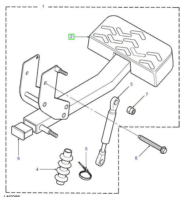 Caoutchouc de marche arrière - AG PARTS