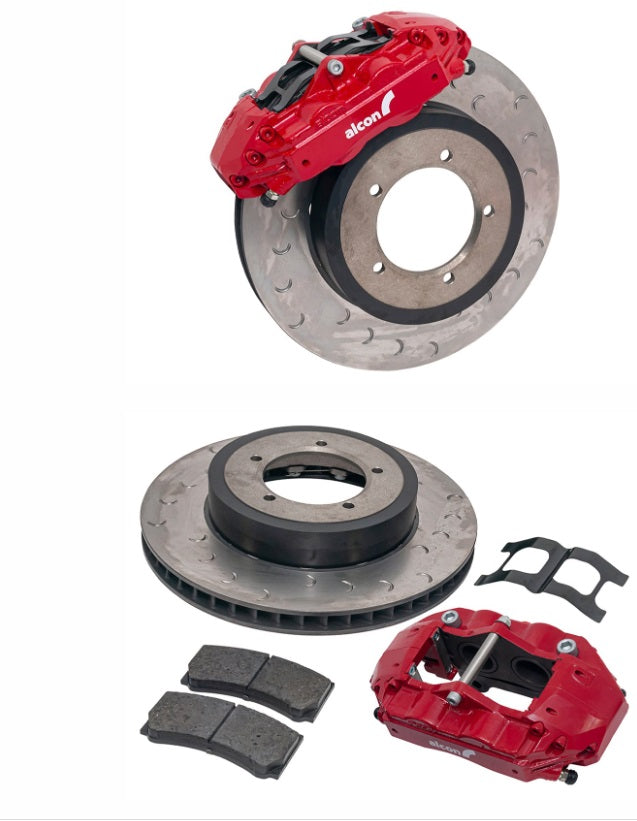Kit de Frenos Delantero - de 4 Pistones - Pinza Roja - ALCON