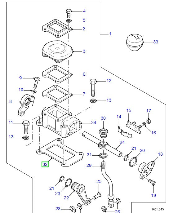 Junta tapa superior transfer LT85 - ALLMAKES