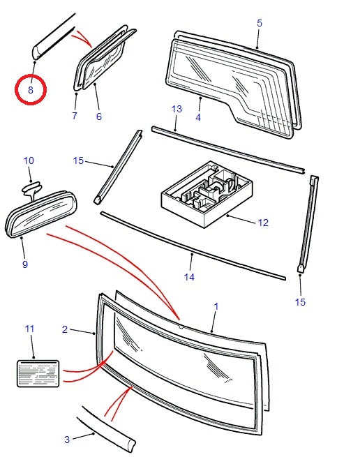 Seal Filler Strip Side Window - ORIGINAL LAND ROVER