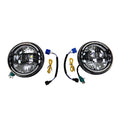 Paire de phares LED 7" - Fond noir - AG PARTS