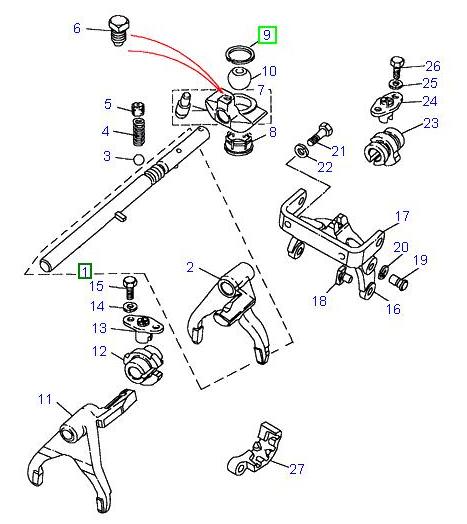 Bague de pression - Boîte de vitesses manuelle - pack 10 unit - ORIGINAL LAND ROVER