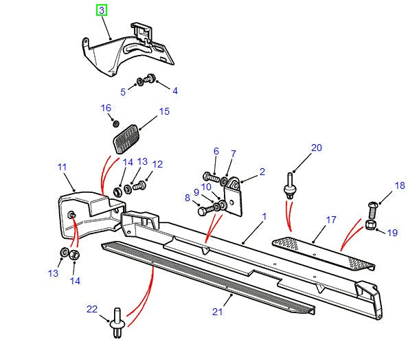 BRACKET - BUMPER MOUNT - RIGHT HAND - ORIGINAL LAND ROVER
