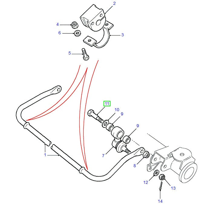 Pasador Barra Antivuelco - AG PARTS