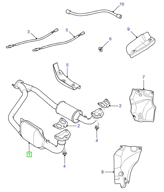 Tubo Bajante - Escape nivel emisiones EURO 3 - AG PARTS