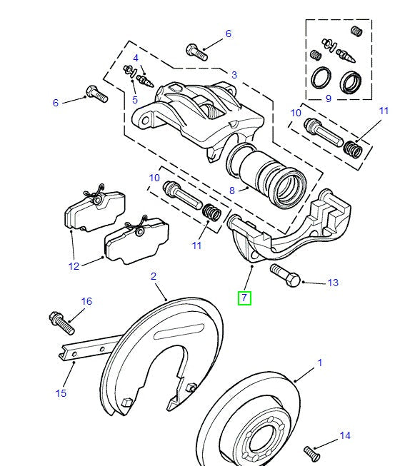 Brake Caliper Carrier - TRW