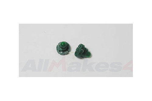 Casquillo y bombilla verde (Unidad) - ALLMAKES