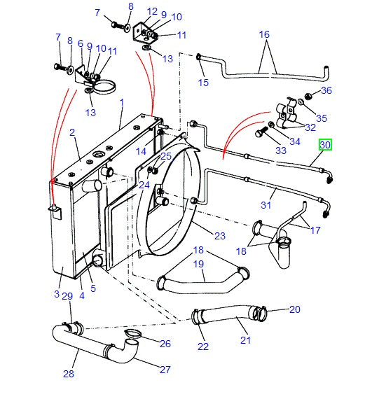 PIPE-PUMP TO COOLER - ALLMAKES