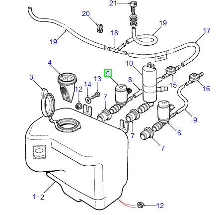 Bomba Agua lavaparabrisas - AG PARTS