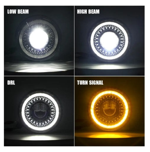 Pareja de Faros LED 7” Modelo IRIS - AG PARTS