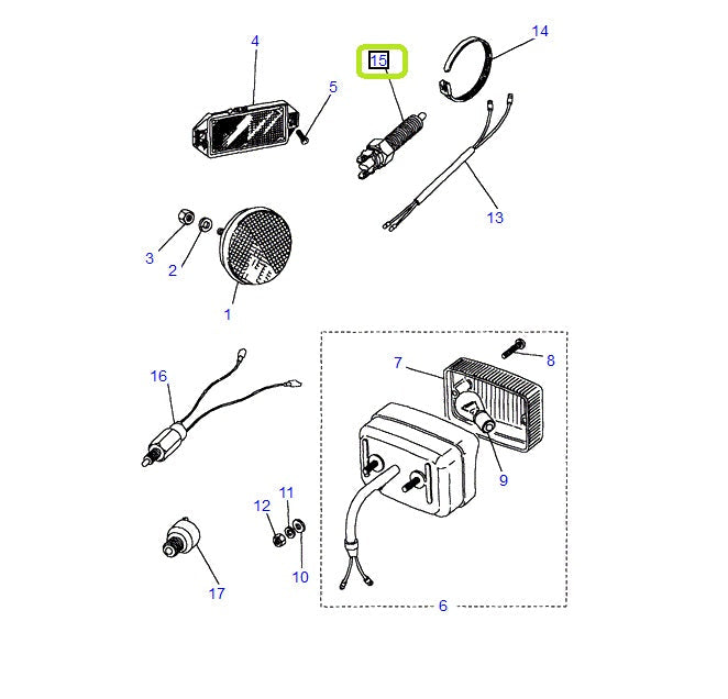 Switch reverse lamp - LUCAS