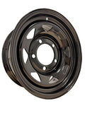 Llanta Negra Triangular con Brillo - 8 agujeros - 16x7 - ET08 - AG PARTS