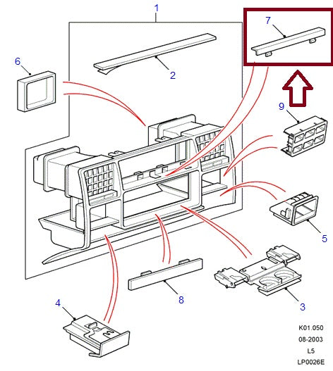 Acabado Consola Central - AG PARTS
