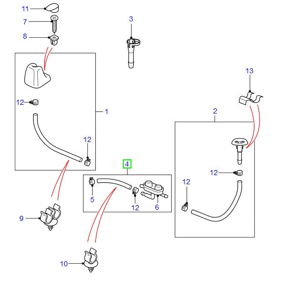 Tubo Flexible de Limpia - ORIGINAL LAND ROVER