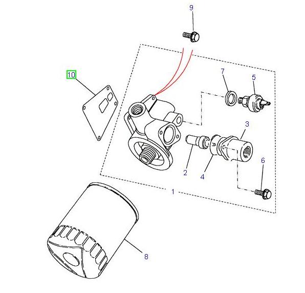 Gasket Oil Filter Adaptor - ALLMAKES