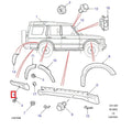 Right Rear Wing Trim RH - ORIGINAL LAND ROVER