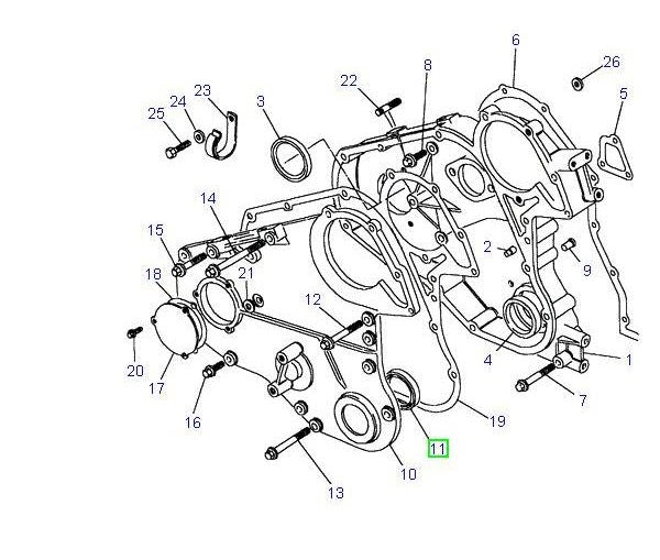 Retén cigüeñal - Tapa Delantera - AG PARTS