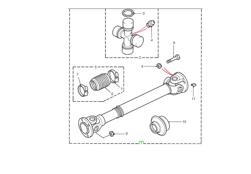 Propshaft Front - ALLMAKES