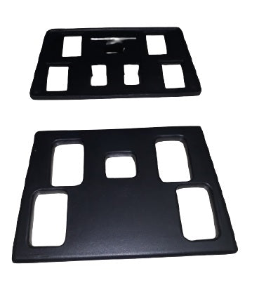 Alojamiento Interruptores Consola Central - Negro - Asientos no calefactables - AG PARTS