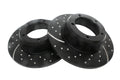 Front Brake Discs - Solid Slotted - Pair - EBC BRAKES