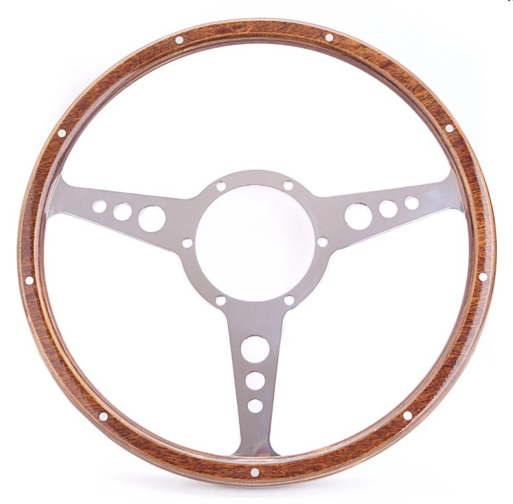 Volant classique en bois avec jante - 15 pouces - MOUNTNEY