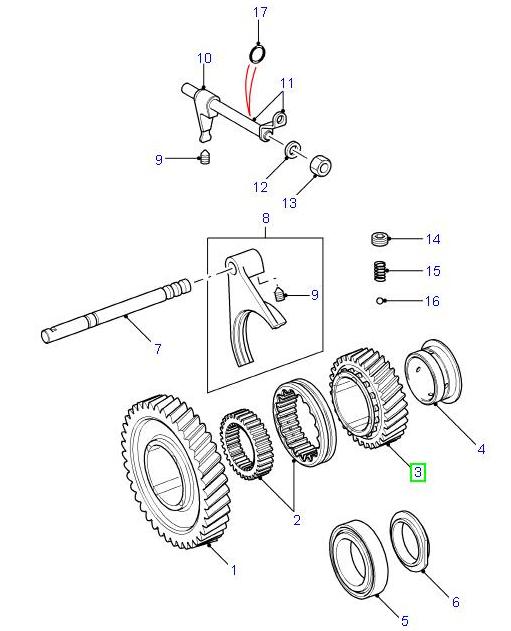 Engrane Transfer LT230 - 34 dientes - ALLMAKES