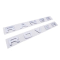 Logo "RANGE ROVER" - Avant/Arrière - Couleur Argent Mat - AG PARTS