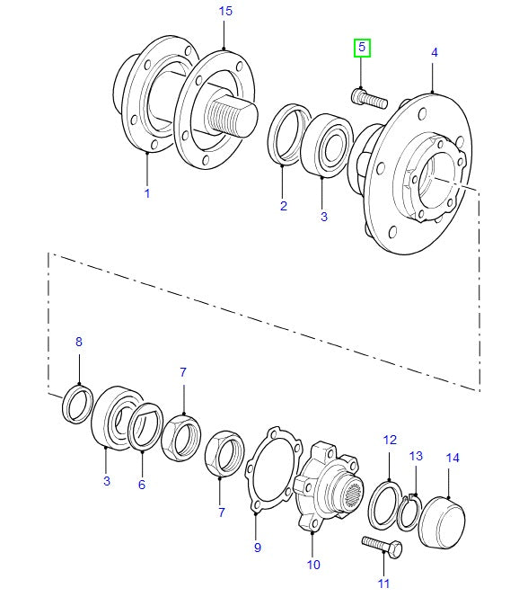Espárrago Buje Rueda - AG PARTS