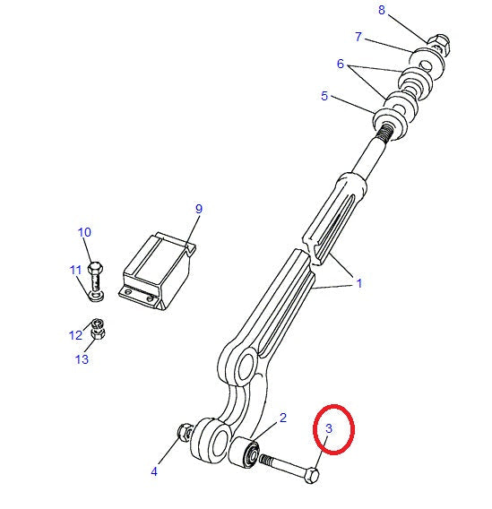 Perno - Bras Radial - ALLMAKES