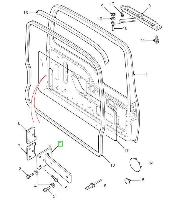 Rear Door Hinge Lower - ALLMAKES