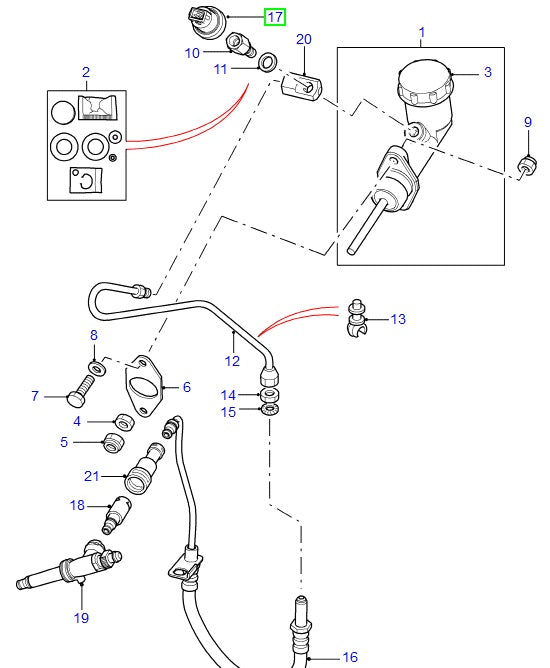 Switch Clutch Master Cyl - ORIGINAL LAND ROVER