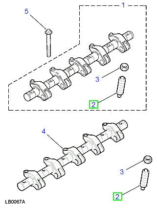 Tornillo ajuste eje balancines - ORIGINAL LAND ROVER