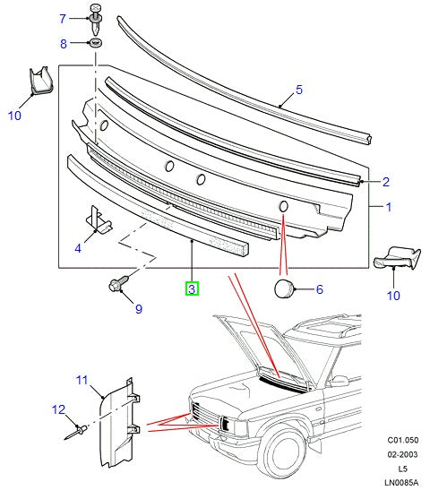 PAD - FOAM - ORIGINAL LAND ROVER