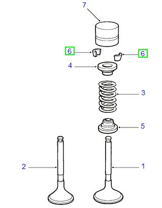 COLLET - VALVE SPRING RETAINER - ORIGINAL LAND ROVER
