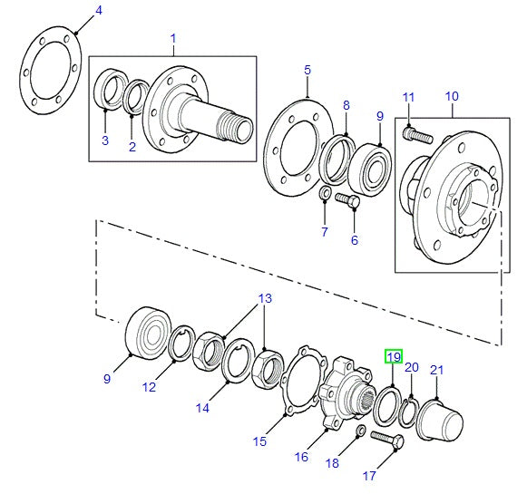 Shim 0,45mm - Pack of 5 units - ORIGINAL LAND ROVER - GENUINE LAND ROVER