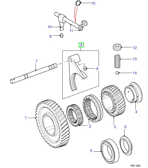 FORK SELECTOR - ORIGINAL LAND ROVER