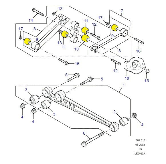 WATTS LINKAGE BUSH KIT - ALLMAKES