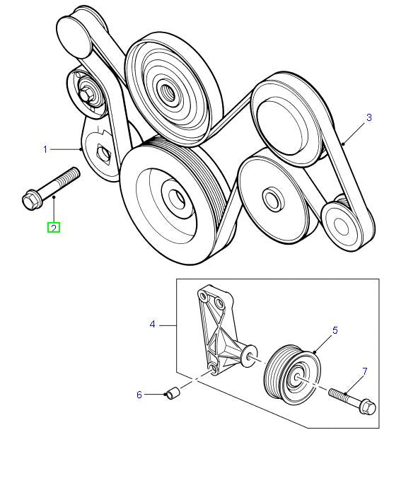Perno - Tensor a Bloque - ORIGINAL LAND ROVER